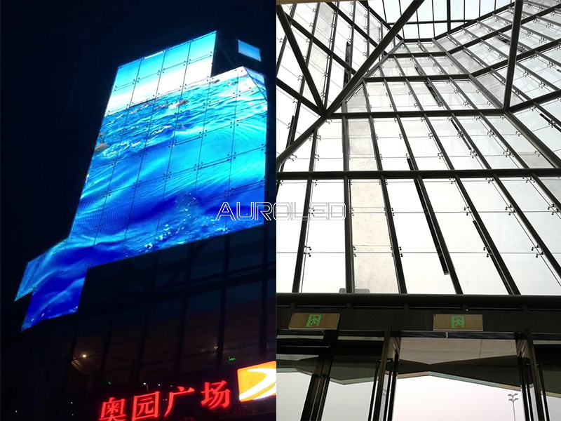 珠海奧園<a href=http://www.zisens.com/toumingping/ target=_blank class=infotextkey>透明屏</a>點亮效果