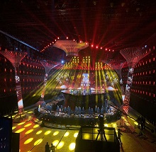 中國藍(lán) 燈光，LED大屏效果！